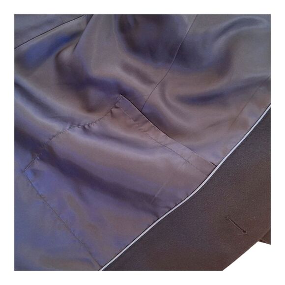 Full Length 100% Cashmere Topcoat $995 Men’s 42R Cremieux Collection Black Coat - Picture 12 of 16